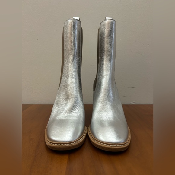 NWOT Ulla Johnson Metallic Silver Boots US 10 /EU 40 - Picture 4 of 8